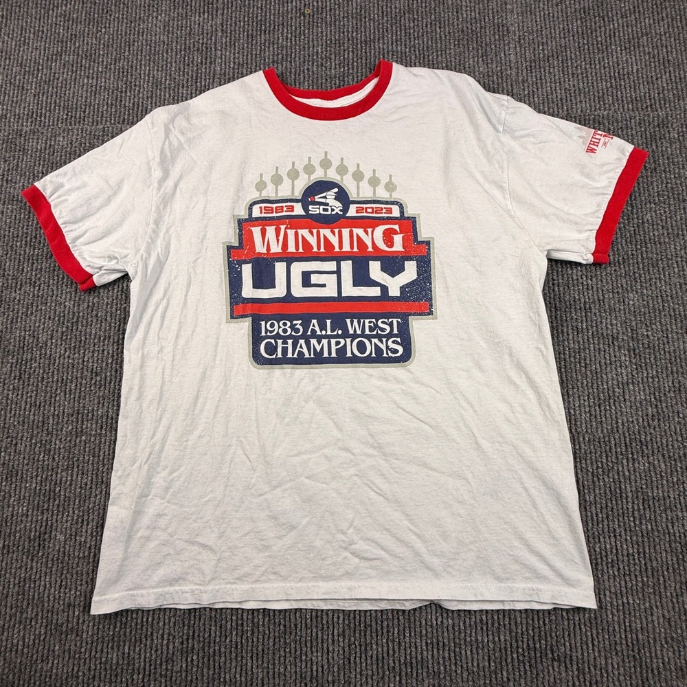 Chicago White Sox Size XL Winning Ugly 1983 AL West Champions Port & Company Tee